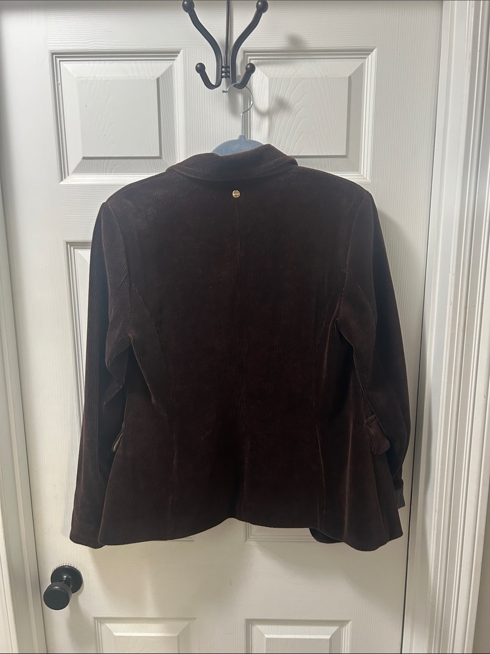 Marc Cain Chocolate Brown Corduroy Blazer Jacket - Size N4/ US 8-10 (Luxury) - Picture 9 of 9